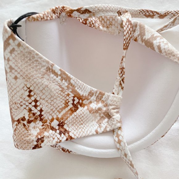 Shade & Shore NWT Light Lift Shirred Underwire Bikini Top 36D Swim Anima… - Picture 9 of 13